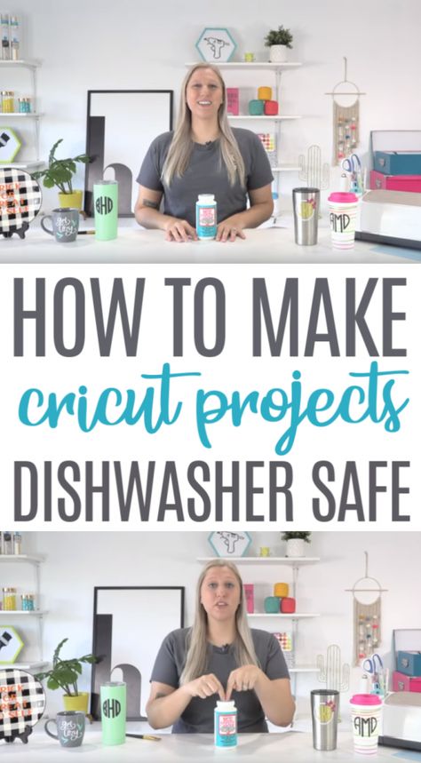 How To Make Cricut Projects Dishwasher Safe - Makers Gonna Learn Wooden Box Cricut Ideas, Cricut Gift Ideas For Students, Making Products To Sell, Vinyl Glass Ideas, Decal For Cricut Machine, Cricut Work Station Ideas Diy, Best Vinyl For Glassware, Cricut Crafts For Beginners, Personalized Crafts To Make And Sell