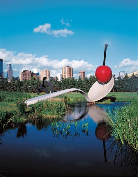 Pop artist Claes Oldenburg transformed everyday objects into towering monuments | CBC Radio Minneapolis Sculpture Garden, Peter Doig, Claes Oldenburg, Tracey Emin, 5th Grade Art, Walker Art Center, Frank Stella, Jasper Johns, Public Sculpture