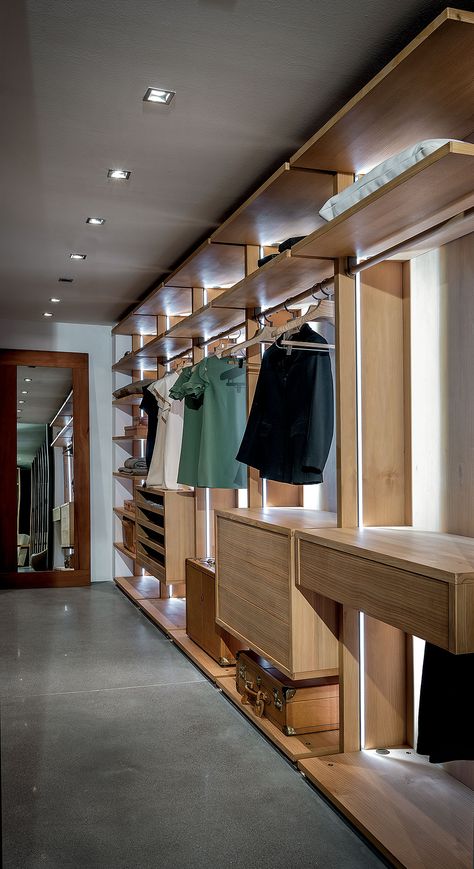 Rebrilliant Closet System, Open Clothes Drawer, Walk In Closet Luxury Modern Storage, Walk-in Closets For Men With Undermount Lights, Unique Closet Build, Luxury Walk In Closet Women Storage, Closet Island Furniture, Walk In Closet Size Luxe, Clothewalk In Closet Clothes Storage