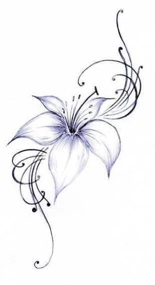 250+ Lily Tattoo Designs With Meanings (2021) Flower ideas & Symbols Butterfly Tattoos, Lilly Flower Tattoo, Lillies Tattoo, Lily Tattoo Design, Lily Flower Tattoos, Lilly Flower, Muster Tattoos, Small Flower Tattoos, Lily Tattoo