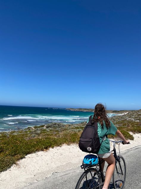 Beach, aesthetic, bike, rotto, Australia, summer Summer Biking Aesthetic, Biking Aesthetic Summer, Summer Bike Ride Aesthetic, Bike Ride Aesthetic, Beach Bike Ride, Chess Tricks, Biking Aesthetic, Bike Summer, Summer Bike Ride