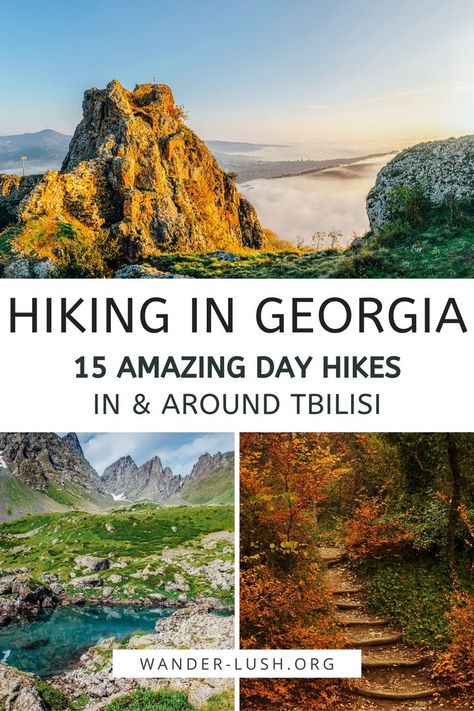 Tbilisi Georgia | Things to do in Tbilisi | Georgia hiking | Georgia trekking | Hikes in Georgia | Georgia hiking trails | Things to do in Georgia country | Georgia country travel | Georgia Caucasus | Tbilisi hikes | Birtvisi Canyon | Dashbashi Canyon | Mtatsminda | Tbilisi TV Tower Georgia Hiking Trails, Georgia Hiking, Georgia Travel Guide, Azerbaijan Travel, Hiking In Georgia, Travel Georgia, Visit Georgia, Georgia Country, Hiking Europe