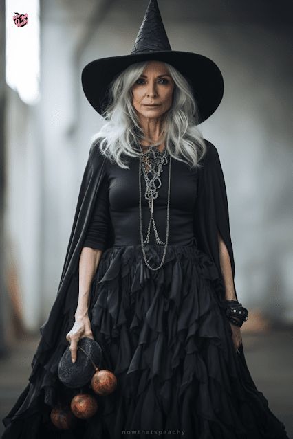 Witch Party Outfit Ideas, Celtic Halloween Costumes, Witch Costumes For Women Vintage, Witch Costumes Plus Size, Cowgirl Witch Costume, Ren Fest Witch Costume, Mexican Witch Costume, Best Witch Costumes For Women, Themed Witch Costume