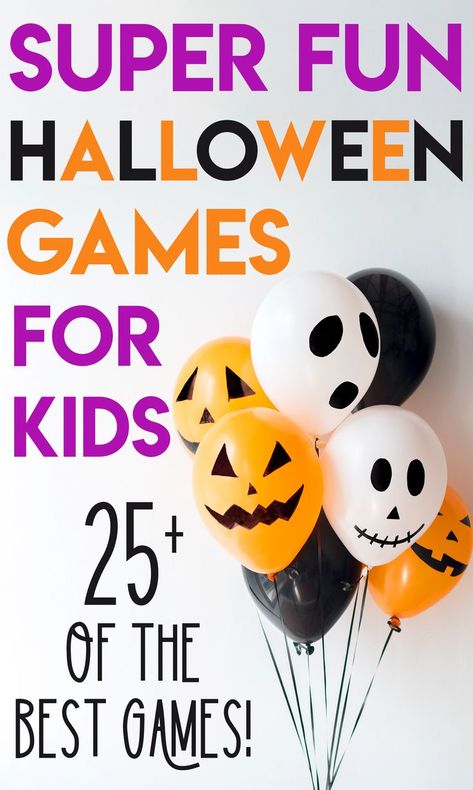 Diy Halloween Party Games, Halloween Party Games For Kids, Halloween Party For Kids, Diy Halloween Party, Fun Halloween Games, Teen Party Games, Kids Halloween Party, Halloween Things, Halloween Games For Kids