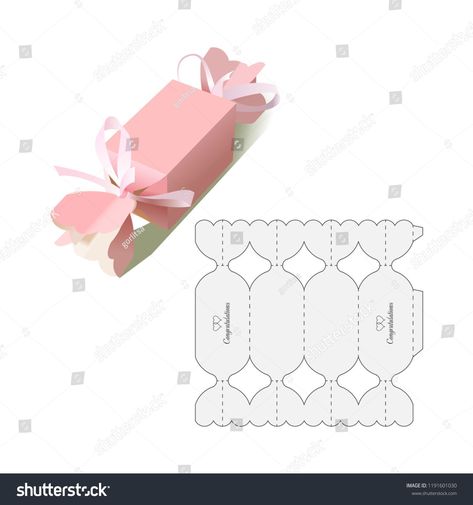 Hard Candy Retail Box With Blueprint Template 57B Diy Gift Box Template, Săpunuri Handmade, Paper Box Diy, Paper Box Template, Packaging Template, Box Templates, Gift Box Template, Box Patterns, Diy Gift Wrapping