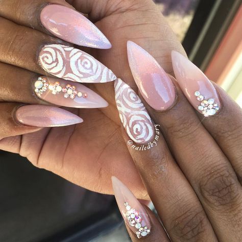 French Acrylic Nail Designs, Nail Designs Summer Beach, Luxury Nail Art, Pretty Nails For Summer, Pretty Nails Glitter, Sugar Nails, French Manicure Designs, Nail Design Video, French Tip Nail Designs