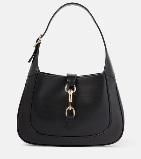 Gucci Jackie Small leather shoulder bag in black - Gucci | Mytheresa