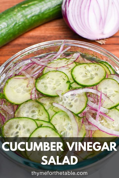 Cucumbers And Vinegar, Cucumber Salad With Vinegar, Cucumber Vinegar Salad, Cucumber Onion Vinegar, Cucumber And Onions, Cucumber Vinegar, Pickled Cucumbers And Onions, Onion Vinegar, Cucumber Onion Salad