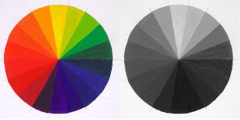 Grey Scale Color Wheel | 18-hue-color-wheel-w-grayscale-oil-paint-web Color Wheel Worksheet, Color Value, Chris Carter, Scale Drawing, Concept Art Tutorial, Painting Creative, Color Palette Challenge, Grayscale Coloring, Art Lessons Elementary