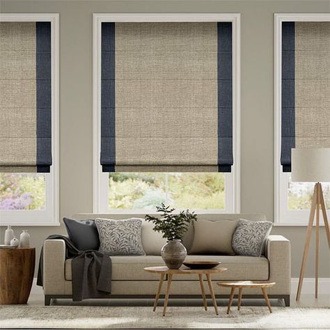 Cream Roman Blinds, Roman Blinds Bedroom, Roman Blinds Living Room, Blue Roman Blinds, Roman Curtains, Skylight Blinds, Measuring Curtains, Home Feeling, Wide Curtains