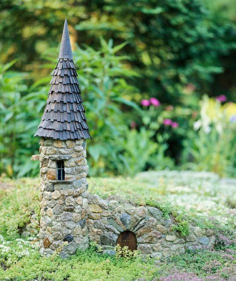 Fairy Garden Castle, Funny Vine, Fairy Castle, Faeries Gardens, Gnome House, Fairy Garden Houses, Have Inspiration, The Secret Garden, Fairy Doors