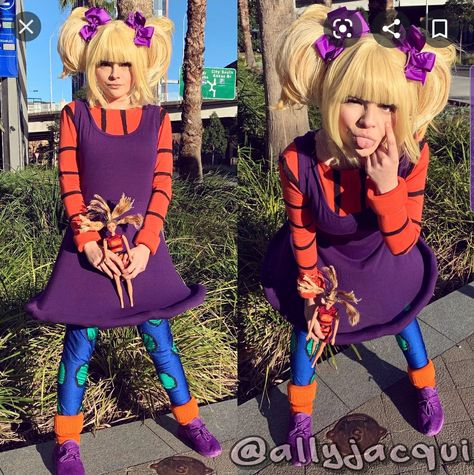 Angelica Pickles Costume, 90s Cartoon Movies, Rugrats Costume, Angelica Rugrats, Angelica Pickles, Rugrats All Grown Up, Tv Theme Songs, Boho Waves, Famous Babies