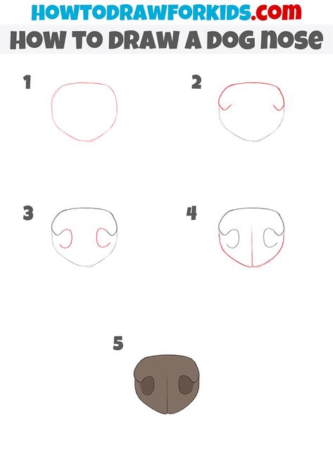 Dog Nose Drawing Tutorial, Drawing Dog Noses, Dog Snout Drawing, How To Draw A Dog Nose, Dog Drawing Tutorial Step By Step, How To Draw Dog Face, How To Draw Dog Eyes, How To Draw A Dog Face, How To Draw A Dog Step By Step