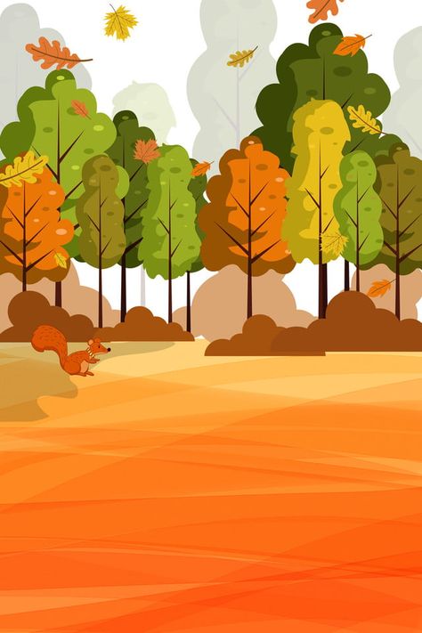 forest,propaganda,poster,ad,simple,cartoon,fall,autumn Cute Fall Backgrounds, Tree Autumn, Forest Drawing, Forest Poster, Fall Forest, Forest Background, Autumn Illustration, Fall Background, Forest Illustration