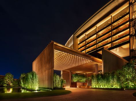 Shortlist revealed for AHEAD Asia 2018 hospitality awards | Dezeen Fredrikstad, Lobi Hotel, Hotel Design Architecture, Hotel Landscape, Hotel Facade, Edition Hotel, Hotel Lobby Design, Hotel Exterior, Porte Cochere