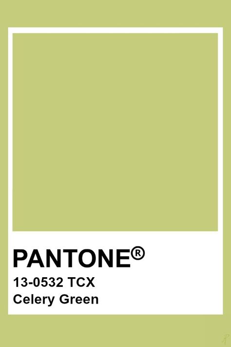 Pantone Celery Green Celery Green Color Palette, Celery Green Paint Colors, Pantone Color Swatches, Mint Green Bathrooms, Media Room Paint Colors, Pantone Tcx, Pantone Green, Pantone Color Chart, Pantone Swatches