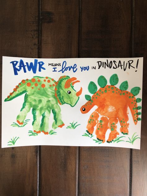 Father’s Day Handprint Craft Dinosaur, Dinosaur Hand Print Art, Dinosaur Fingerprint Art, Toddler March Art, Dino Handprint Art, Dinosaur Fathers Day Craft, Dinosaur Art For Infants, Hand Print Dinosaur For Kids, Infant Hand Print Crafts