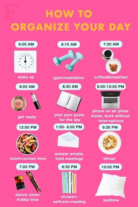 Haut Routine, Motivasi Diet, Organize Your Day, Healthy Morning Routine, Self Care Bullet Journal, Life Routines, Vie Motivation, Productive Day, How To Organize