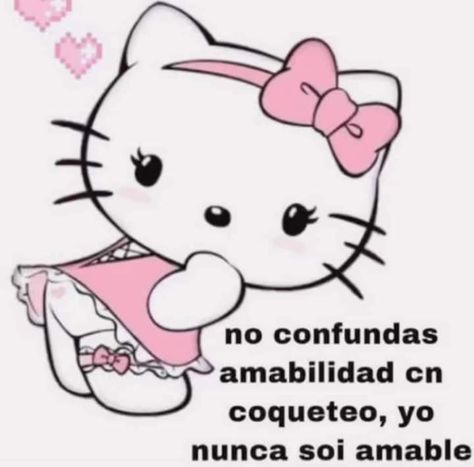 Hello Kitty Mamadadisima, Hello Kitty Frases, Hello Kitty Imagenes, Aesthetic Memes, Kitty Drawing, Hello Kitty Drawing, Get Shot, Self Love Affirmations, Hello Kitty Wallpaper