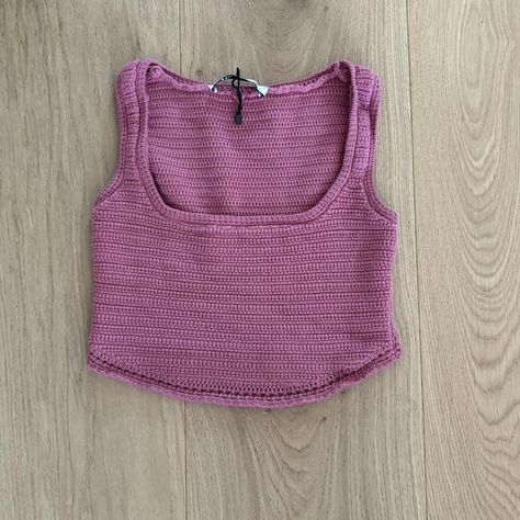 Zara pink crochet top. Only worn once with no flaws.... - Depop Zara Crochet Top, Pink Crochet Top, Pink Crochet, Beach Tops, Top Sales, Summer Top, Crochet Top, On Sale, Zara