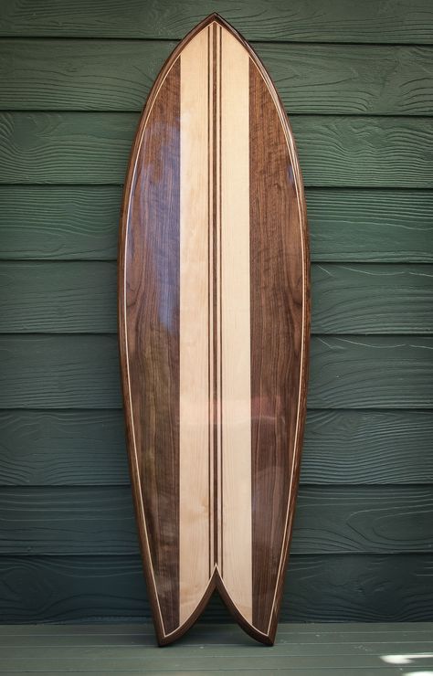 Fish Surfboard, Wood Phone Holder, Wood Projects Plans, Wood Surfboard, Wooden Surfboard, Canoe Paddle, Mid Century Modern Coffee Table, Surf Design, Surfboard Art