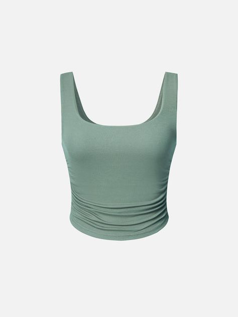 must-have-in-your-wardrobe20-2 – OGLmove Square Tank Top, Oxford Blue, Bra Straps, Padded Bras, Ribbed Fabric, Hip Length, Maquillaje De Ojos, High Waisted Pants, Bra Tops