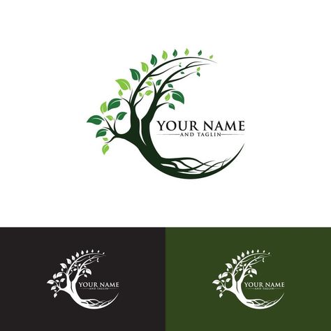 Orchard Logo Design, Natural Logo Design, Family Tree Logo, Tree Of Life Logo, Environment Logo, Roots Logo, Mother Earth Art, Logo Online Shop, Nature Symbols