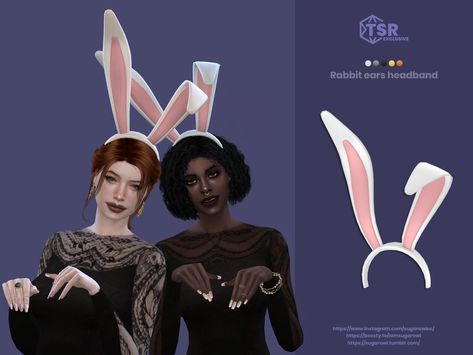 Ts4 Cc Animal Ears, Sims 4 Rabbit Ears, Sims 4 Cc Bunny Costume, Sims 4 Bunny Hat, Bunny Ears Sims 4 Cc, Sims 4 Cc Bunny Ears, Sims 4 Bunny Ears, Headband Sims 4 Cc, Sims 4 Headband