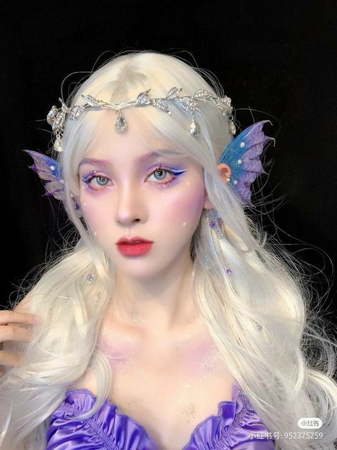 Sci Fi Makeup Ideas, Fairy Aesthetic, Fairy Makeup, Boys Long Hairstyles, Mermaid Makeup, Goth Makeup, Your Hairstyle, Poses References, Uzzlang Girl