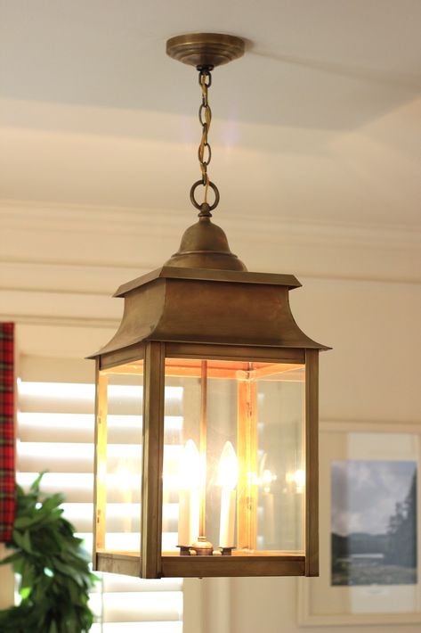 Cape Cod Co. Lantern & Dining Room Update Kitchen Lantern Pendants, Dining Room Lantern, Kitchen Lantern, Stairway Walls, Lantern Light Fixture, Jenny Steffens Hobick, Farmhouse Light, Dining Room Updates, Home Entertaining