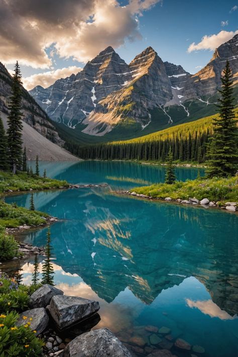 Majestic Peaks: Exploring the Canadian Rockies’ Untouched Wilderness The Rockies Canada, Canadian Rockies Photography, Banff National Park Aesthetic, Banff Aesthetic, British Columbia Mountains, Banff Hiking, Banff Trip, Icy Landscape, Canada Mountains