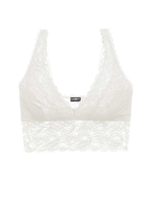 COSABELLA Cosabella Never Say Never Plungie™ Longline Bralette. #cosabella #cloth # Lacy Bra, White Bralette, Floral Bra, Never Say Never, Triangle Bralette, Navy Lace, Black Bralette, Bra Women, Lace Bralette