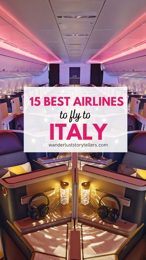 15 Best Airlines to Fly to Italy Flying To Italy, Best Airlines For International Flights, Italy Drawing, Best First Class Airline, When To Buy Airline Tickets, Cheapest Airline Tickets, Cheapest Flights Airline Tickets, First Class Flights, Best Airlines