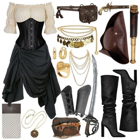 Fantasias Halloween Aesthetic, How To Dress Like A Pirate, Vampire Pirate Costume, Halloween Outfits Pirate, Pirate Outfits Aesthetic, Pirate Female Costume, Pirate Clothes Aesthetic, Pirate Core Aesthetic Outfits, Pirate Dress Aesthetic