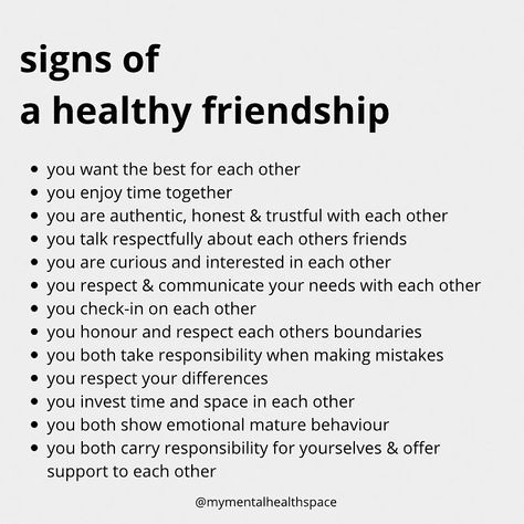 Dr. Susanne Wolf on Instagram: “one of the best things you can have is a healthy friendship — your susanne 🖤 #friendship #mymentalhealthspace . . . . . IG isnt therapy…” Friendship Skills, Friendship Activities, Relationship Lessons, Relationship Advice Quotes, Relationship Psychology, Healthy Relationship Tips, Unhealthy Relationships, Emotional Awareness, Best Friendship