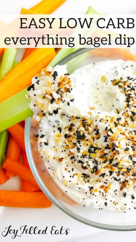 Everything Bagel Dip, Bagel Dip, Appetizer Party, Low Carb Crackers, Low Carb Easy, Joy Filled Eats, Easy Dips, Low Carb Appetizers, Low Carb Diets