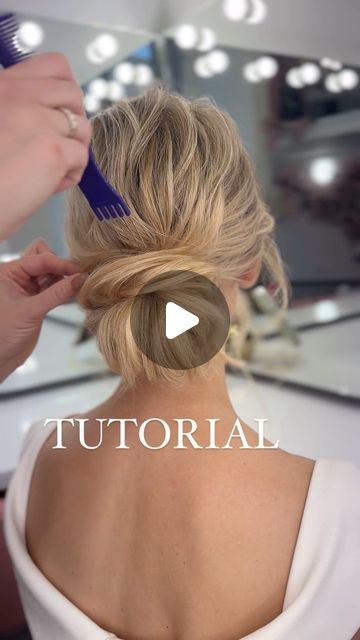 Messy Bun Wedding, Low Bun Tutorials, Low Bun Wedding Hair, Bridesmaid Hair Tutorial, Bridal Hair Tutorial, On Me, Side Bun Hairstyles, Messy Wedding Hair, Twisted Hair