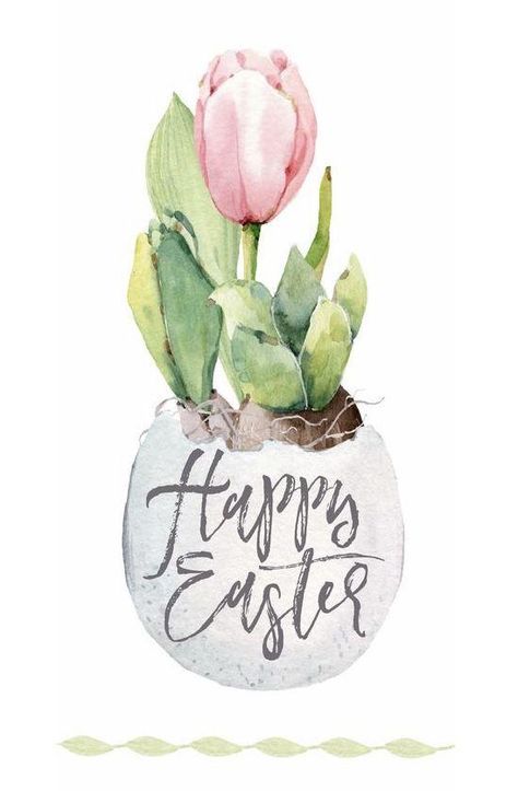 Hand Painted Easter Cards, Easter Card Watercolor, Easter Watercolor Cards Ideas, Easter Watercolor Paintings, Easter Watercolor Paintings Easy, Watercolour Easter Cards, Easter Watercolors, Easter Watercolor Cards, Watercolor Easter Cards