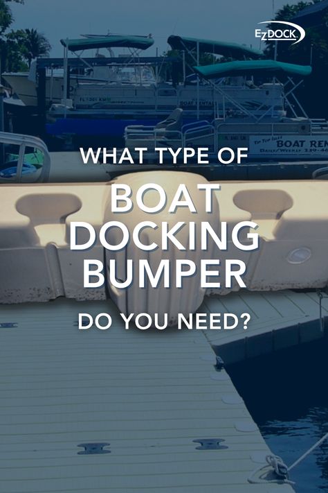 There are many different variations of dock bumpers. Some bumpers are made specifically for corners, and some are for the spots most likely to have a head-on collision. Learn which docking bumper will be best for you! #docklife #boatinglife #boatmaintenance #boatowner #dockaccessories #lakelife #boatsboatsboats #watersafety Boat Dock Bumpers Diy, Dock Accessories Lake, Boat Dock Bumpers, Ez Dock, Lake House Dock, Diy Dock, Dock Accessories, Lake Dock, Dock Bumpers