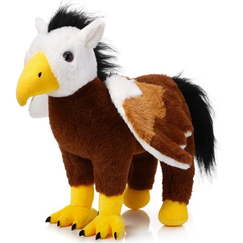 PRICES MAY VARY. Package Include: you will get a hybrid eagle and horse stuffed animal in 12 inches size; Please note that it is vacuum packed, pat it when you take it out, and it will take a while to return to its shape Huggable and Soft Animal Toys: this hippogriff stuffed animal is crafted with soft fabrics, filled with PP cotton, so you can enjoy the soft and fuzzy feeling of our cute stuffed animal, giving you a long term pleasant using experience Novelty Toys: this hippogryph stuffed toy i Horse Hybrid, Animal Gifts, Soft Toy Animals, Teddy Bear Stuffed Animal, Animal Toys, Novelty Toys, Cute Stuffed Animals, Animal Figures, Pet Gift