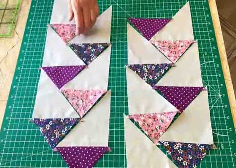 Flying Geese Quilt Ideas Table Runners, Quilts With Flying Geese Borders, How To Quilt Flying Geese Blocks, Geese On The Edge Quilt, Flying Geese Border, Flying Geese Quilt Block, Quilt For Beginners, Migrating Geese Quilt Pattern, Wonky Flying Geese Quilt Pattern