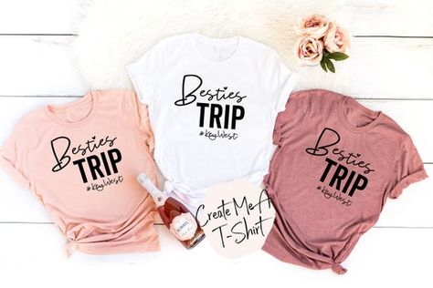 Besties Trip Best friends trip Girl's Trip Girl's | Etsy Vacation Shirt Ideas, Bachelorette Party Shirts Funny, Funny Vacation Shirts, Girls Weekend Shirts, Birthday Squad Shirts, Girls Weekend Getaway, Trip Shirts, Girls Trip Shirts, Girls Vacation