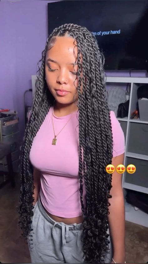 Hairstyles For Summer Braids, Winter Hair Styles Black Women, Hairstyle Ideas For Black Girls Braids, Braids For Black Hair Hairstyles, Hảir Style Black Women Braids, Cute Hairstyles Box Braids, 40 Inch Braids, Hairstyle Idea Black Women, Hairstyles Inspo Braids