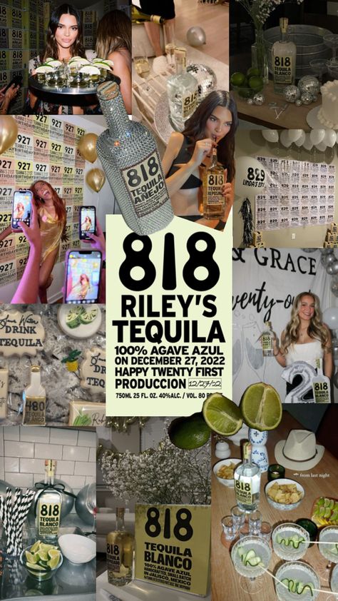 818 Party Aesthetic, Mexican Theme 21st Birthday Party, Casamigos Themed Party, 21 Birthday Themes For Women, Tacos And Tequila Party Theme, Shotbook Themes 21st Birthday, 21st Birthday Tequila Theme, 21st Theme Ideas, Chic Party Themes