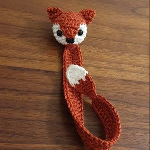 Amigurumi Bookmark, Fox Bookmark, Crochet Bookmarks Free Patterns, Marque-pages Au Crochet, Fox Crochet, Bookmark Crochet, Crochet Bookmark, Bookmark Ideas, Bookmark Handmade