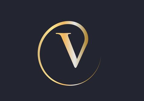 Luxury Letter V Logo. V Logotype For Elegant and Stylish Fashion Symbol Event Organizer Logo, V Font, Eyewear Shop Design, Font Logo Design, Letter V Logo, Logo Design Women, V Logo Design, Tailor Logo, Classy Logos