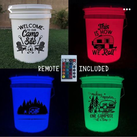 Png Pic, Five Gallon Bucket, Best Night Light, 5 Gallon Buckets, Bucket Light, Waterproof Led Lights, Lets Get Lit, Remote Control Light, Cricut Tips