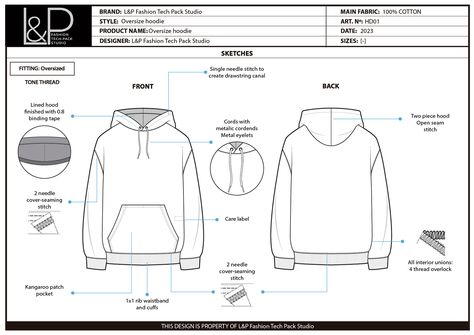 Hoodie tech pack Techpack Template, Shirt Tech Pack, Hoodie Tech Pack, Tech Pack Fashion, Drawing Hoodie, Tech Pack Template, Fashion Tech Pack, Hoodie Template, St Street