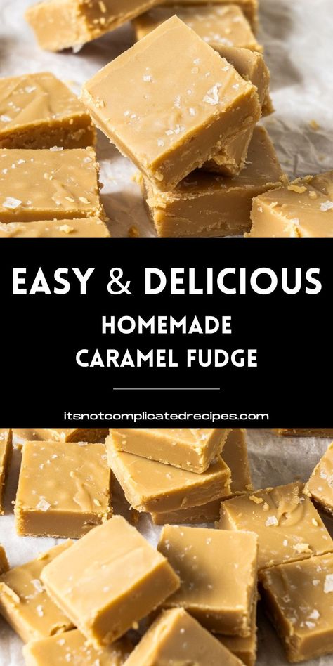 My easily made Caramel Fudge is rich, creamy, melt-in-the-mouth delicious and just a little indulgent! It is quickly and easily made with simple store-cupboard ingredients which you may already have on hand, and is certain to satisfy even the sweetest tooth! Complicated Recipes, Store Cupboard, Caramel Fudge, Delicious Gluten Free Recipes, Homemade Caramel, Entertaining Recipes, Eat Dessert First, Fudge Recipes, Family Friendly Meals