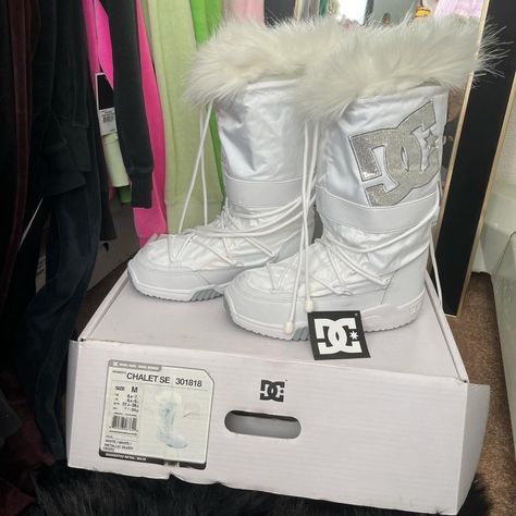 DC CHALET WHITE BOOTS  these are brand spanking new... - Depop Dc Boots, Goth Y2k, Swag Shoes, White Boots, Dc Shoes, Fashion Fashion, Hello Kitty, Fashion Inspo, Kitty